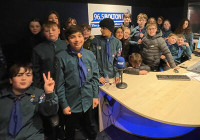 17th Bolton Scouts make Bolton FM Debut Photo